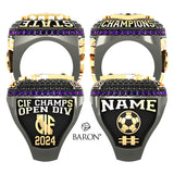 St. Augustine High School Boys Soccer 2024 Championship Ring - Design 2.4