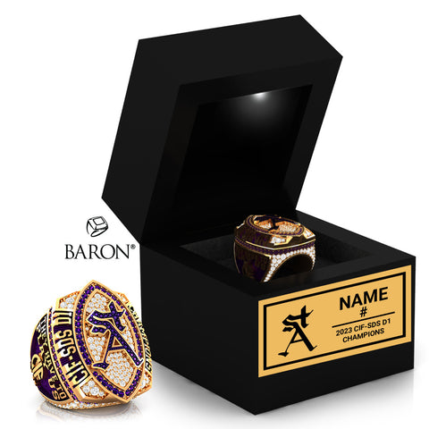 St. Augustine High School Football 2023 Championship Ring - Design 3.5