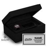 St. Cloud State Dance 2024 Championship Black Standard Window Ring Box