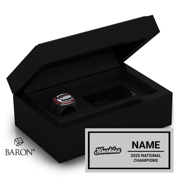 St. Cloud State Dance 2024 Championship Black Standard Window Ring Box