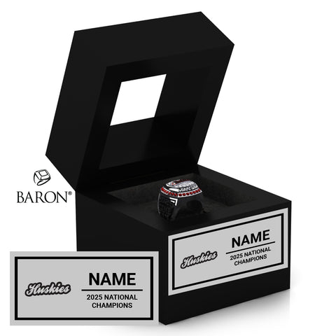 St. Cloud State Dance 2024 Championship Black Window Ring Box