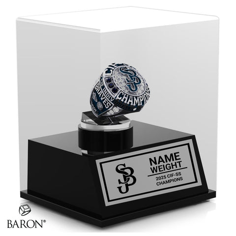 St. John Bosco Boys Wrestling 2025 Championship Display Case