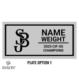 St. John Bosco Boys Wrestling 2025 Championship Black LED Ring Box