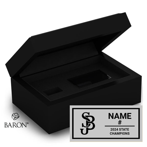 St. John Bosco Baseball 2024 Championship Black Window Ring Box