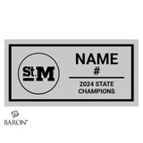 St. Mary's School Volleyball 2024 Championship Black LED Ring Box