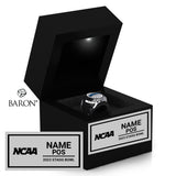 2023 Stagg Bowl Officials Championship Black LED Ring Box