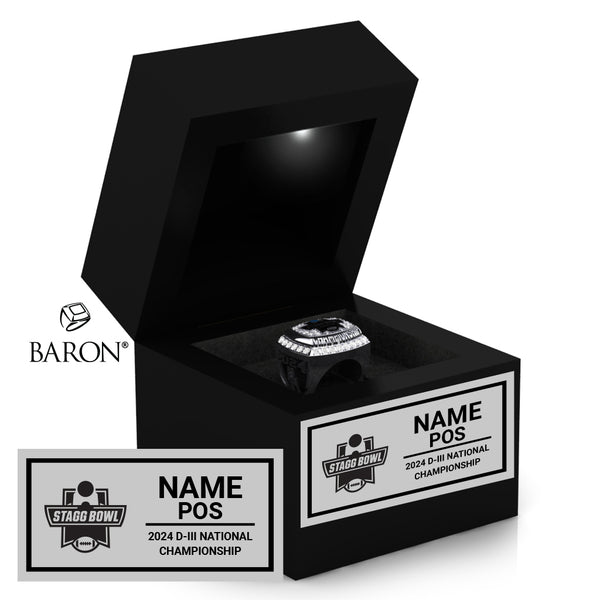 Stagg Bowl Officials 2024 Championship Black LED Ring Box