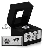 Stagg Bowl Officials 2024 Championship Black Window Ring Box