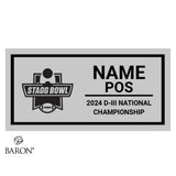 Stagg Bowl Officials 2024 Championship Black Window Ring Box