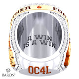 Stingray Allstars Orange Majors Cheer 2025 Championship Ring - Design 4.8