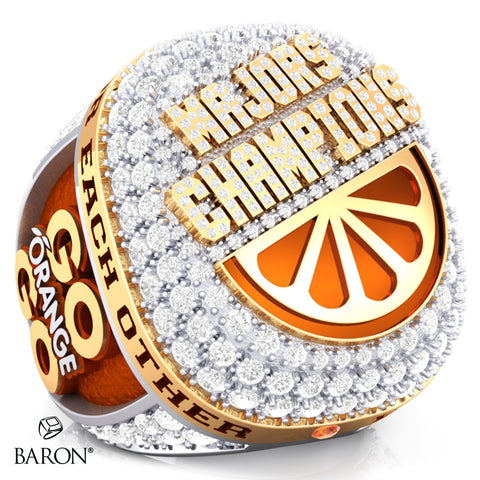 Stingray Allstars Orange Majors Cheer 2025 Championship Ring - Design 4.8