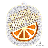 Stingray Allstars Orange Majors Cheer 2025 Championship Ring Top Pendan - Design 4.9