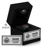 Stingray Allstars Splash Cheer 2025 Championship Black LED Ring Box