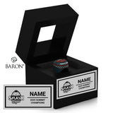 Stingray Allstars Splash Cheer 2025 Championship Black Window Ring Box