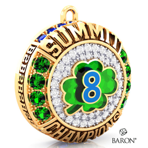 The Stingray Allstars Green 2023 Championship Ring Top Pendant - Design 2.5