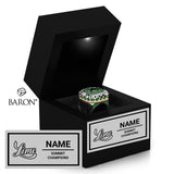 Stingrays Senior 3 Lime 2024 Championship Black LED Ring Box