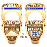 Stingrays UV Allstars Summit Cheer 2024 Championship Ring - Design 2.1