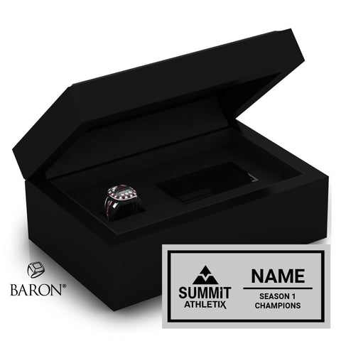Summit Athletix Cheer 2025 Championship Black Standard Window Ring Box