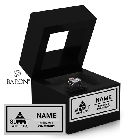 Summit Athletix Cheer 2025 Championship Black Window Ring Box