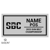 Sun Belt Championship Officials 2023 Championship Black Standard Window Ring Box