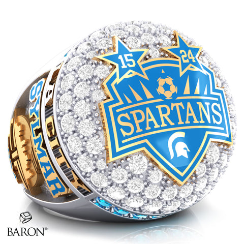 Sylmar High School Boys Soccer 2024 Championship Ring - Design 2.4