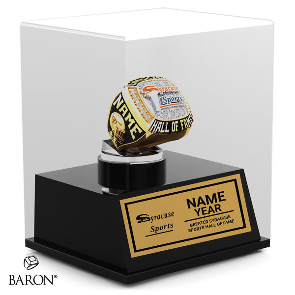 Greater Syracuse Sports Hall of Fame Ring - Syracuse GP Express Display Case