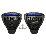 Taos Tiger High School Varsity Cheer 2024 Championship Ring - Design 2.1