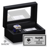 Taylor High School Baseball 2025 Championship Black Standard Window Ring Box