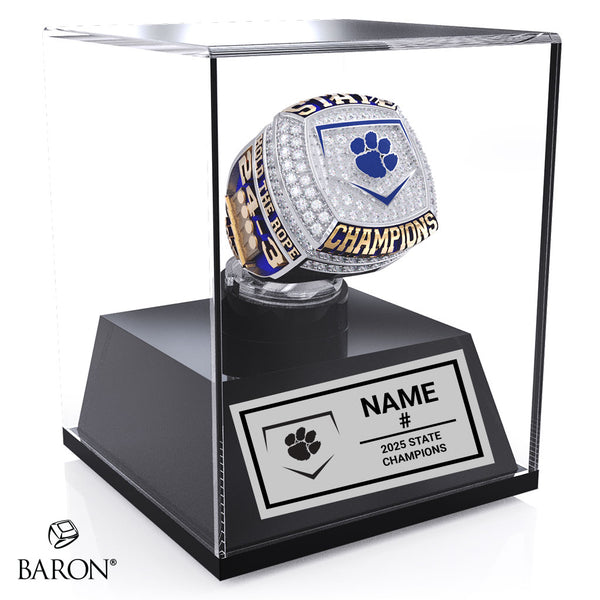Taylor High School Baseball 2025 Championship Display Case