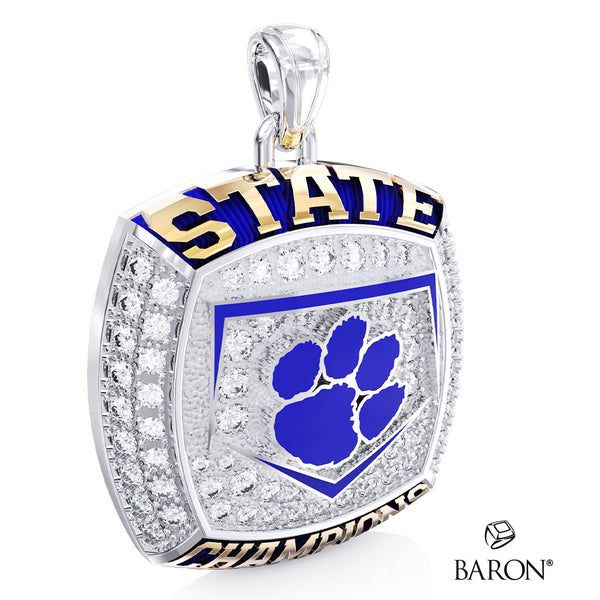 Taylor High School Baseball 2025 Championship Ring Top Pendant - Design 3.5