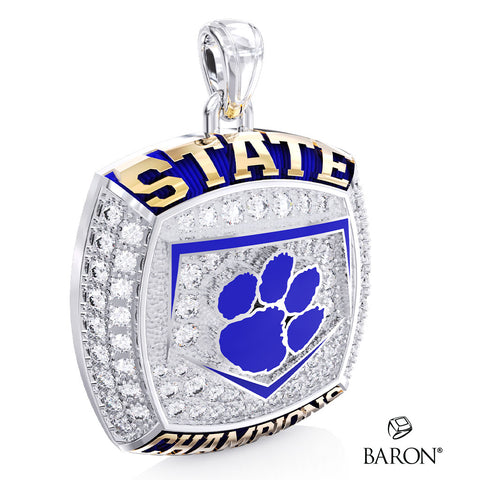 Taylor High School Baseball 2025 Championship Ring Top Pendant - Design 3.5