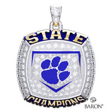 Taylor High School Baseball 2025 Championship Ring Top Pendant - Design 3.5
