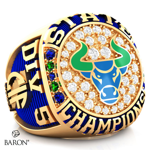 The Branson School Girls Cross Country 2024 Championship Ring - Design 2.3