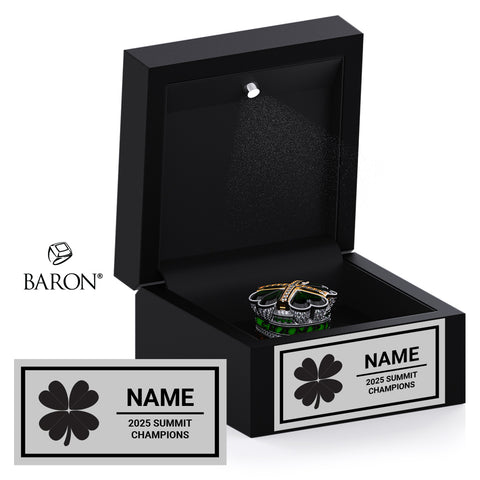 Stingray Allstars Green Cheer 2025 Championship Black LED Ring Box