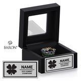 Stingray Allstars Green Cheer 2025 Championship Black Window Ring Box
