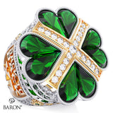 Stingray Allstars Green Cheer 2025 Championship Ring - Design 2.4