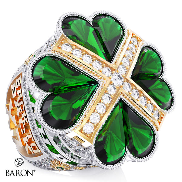 Stingray Allstars Green Cheer 2025 Championship Ring - Design 2.4
