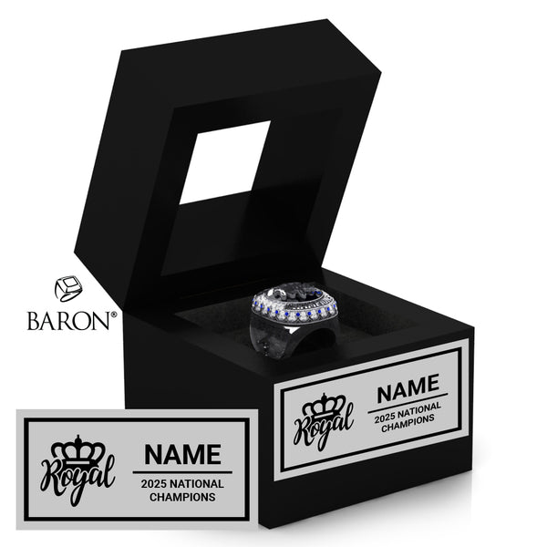 The Stingray Allstars Royal Queens 2025 Championship Black Window Ring Box