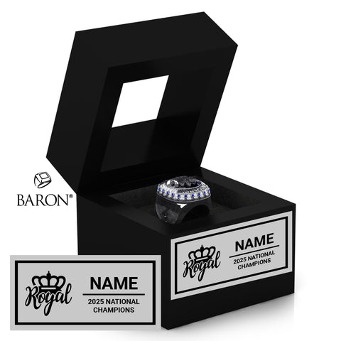 The Stingray Allstars Royal Queens 2025 Championship Black Window Ring Box