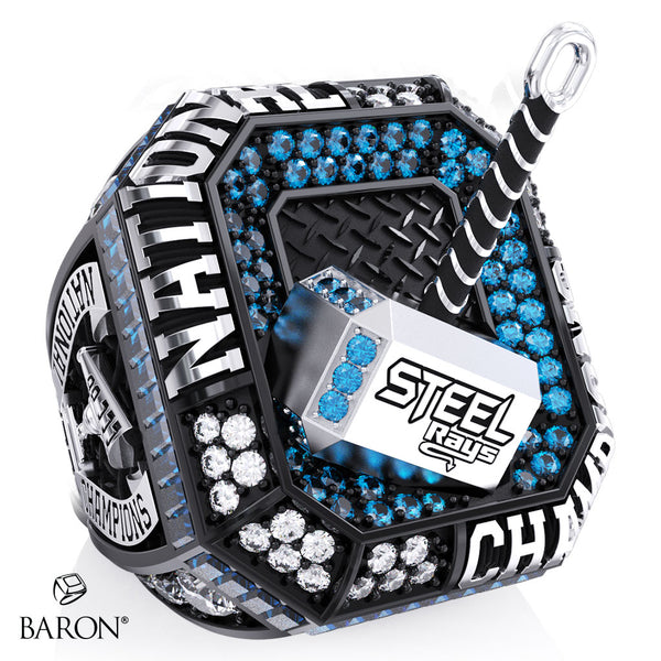 Stingrays’s Allstars Steel 2025 Championship Ring - Design 1.3