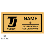 Thomas Jefferson High School Hockey 2024 Championship Black LED Ring Box