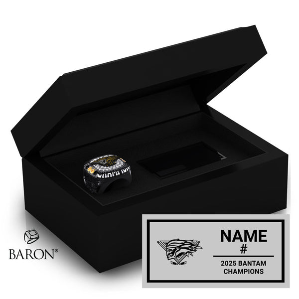 Triboro Titans Hockey 2025 Championship Black Standard Window Ring Box