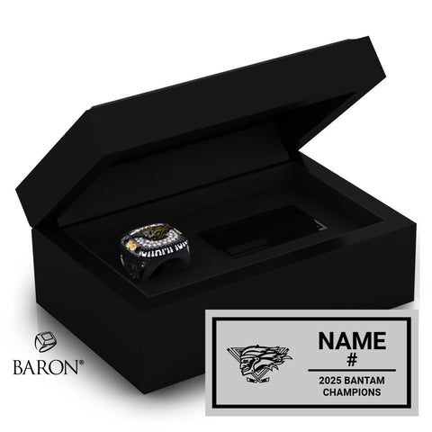 Triboro Titans Hockey 2025 Championship Black Standard Window Ring Box