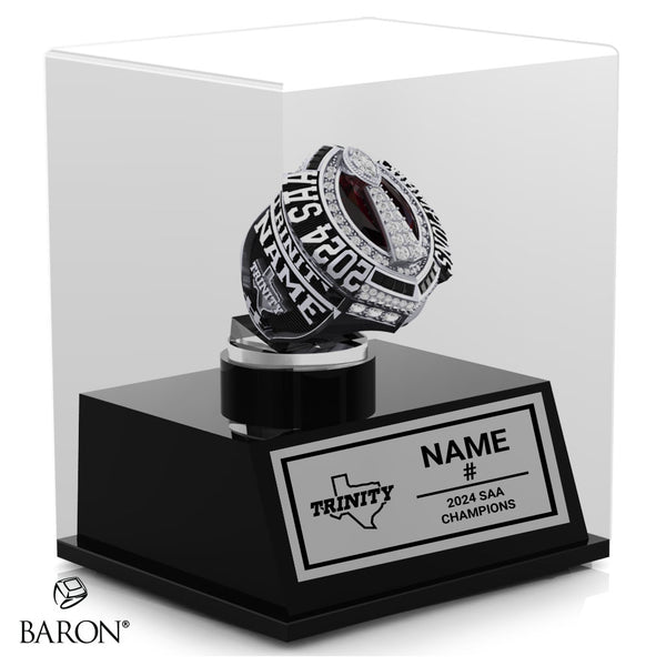 Trinity University Football 2024 Championship Display Case