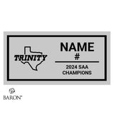 Trinity University Football 2024 Championship Display Case