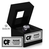 Twilight Cheer CF 2023 Championship Black Window Ring Box