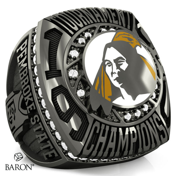 UNC Pembroke Mens Basketball 1990 Championship Ring - Design 1.3