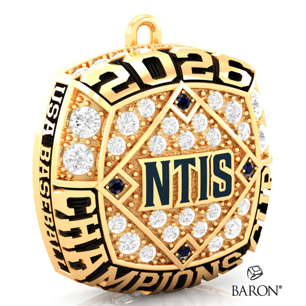 USA Baseball NTIS Champions Cup 2026 Championship Ring Top Pendant - Design 1.3