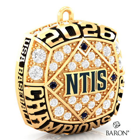 USA Baseball NTIS Champions Cup 2026 Championship Ring Top Pendant - Design 1.3