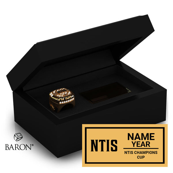 USA Baseball NTIS Champions Cup 2025 Championship Black Standard Window Ring Box
